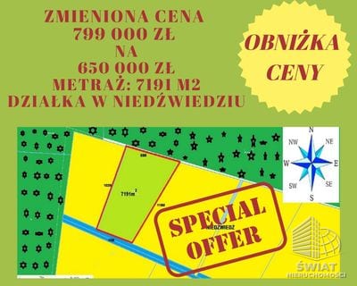 Działka na sprzedaż, Kobylanka Niedźwiedź, 7191 m² — MOJ21853, zdjęcie 1