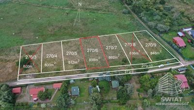 Działka na sprzedaż, Kozielice Załęże, 838 m² — CIE24445, zdjęcie 1
