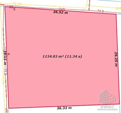 Działka na sprzedaż, Szczecin Skolwin, 1135 m² — MAP22552, zdjęcie 6