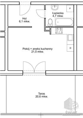Mieszkanie na sprzedaż, Goleniów, 1 pokój, 32 m² — MNI21647, zdjęcie 5