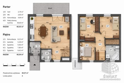 Mieszkanie na sprzedaż, Kołbaskowo Ustowo, 4 pokoje, 81 m² — ELT34618, zdjęcie 2