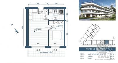 Mieszkanie na sprzedaż, Rewal, 2 pokoje, 38 m² — MDR20521, zdjęcie 4