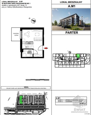 Mieszkanie na sprzedaż, Stargard, 1 pokój, 27 m² — HES29100, zdjęcie 5