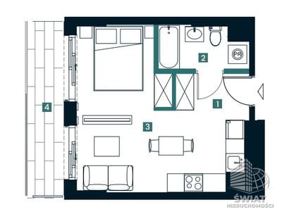 Mieszkanie na sprzedaż, Świnoujście, 2 pokoje, 28 m² — MAP23154, zdjęcie 1