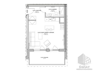 Mieszkanie na sprzedaż, Szczecin Centrum, 1 pokój, 36 m² — BON48655, zdjęcie 2