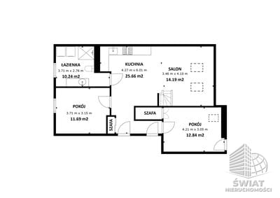 Mieszkanie na sprzedaż, Szczecin Kijewo, 5 pokoi, 69 m² — BON49398, zdjęcie 4