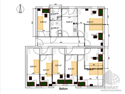 Mieszkanie na sprzedaż, Szczecin Łękno, 9 pokoi, 101 m² — 508/10212/OMS, zdjęcie 2