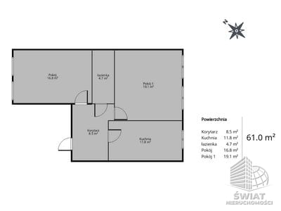 Mieszkanie na sprzedaż, Szczecin Śródmieście-Centrum, 2 pokoje, 61 m² — DIV20638, zdjęcie 4