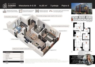 Mieszkanie na sprzedaż, Szczecin Śródmieście-Centrum, 3 pokoje, 48 m² — SWN32620, zdjęcie 2