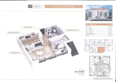 Mieszkanie na sprzedaż, Szczecin Stołczyn, 1 pokój, 42 m² — CIE24675, zdjęcie 1
