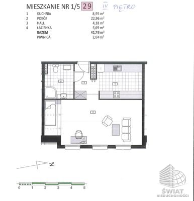 Mieszkanie na sprzedaż, Szczecin Stołczyn, 1 pokój, 42 m² — CIE24675, zdjęcie 2
