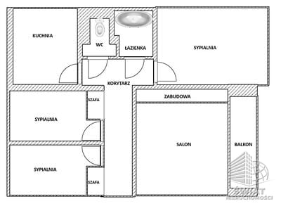 Mieszkanie na sprzedaż, Szczecin Zdroje, 4 pokoje, 77 m² — ASP21806, zdjęcie 2