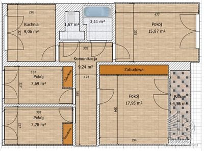 Mieszkanie na sprzedaż, Szczecin Zdroje, 4 pokoje, 77 m² — ASP21806, zdjęcie 3