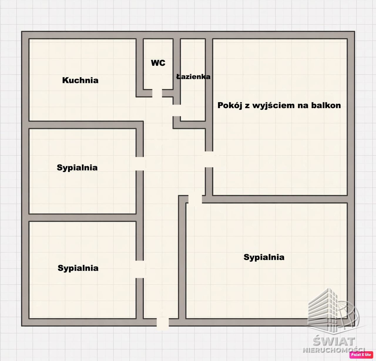 Mieszkanie na sprzedaż, Szczecin Zdroje, 4 pokoje, 64 m² — MAP23144, zdjęcie 1