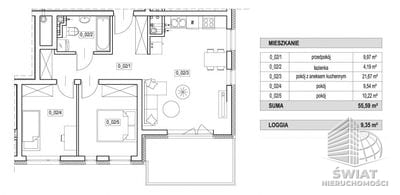 Mieszkanie na sprzedaż, Szczecin Żelechowa, 3 pokoje, 56 m² — SWN29545, zdjęcie 2
