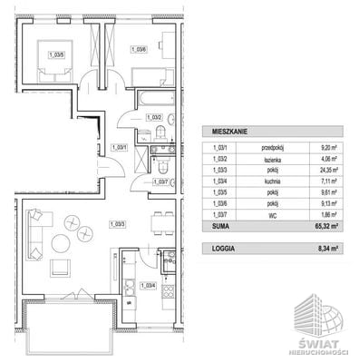 Mieszkanie na sprzedaż, Szczecin Żelechowa, 3 pokoje, 65 m² — SWN29550, zdjęcie 4